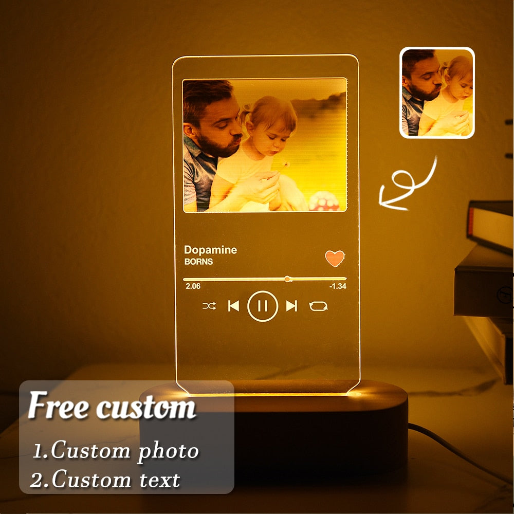Personalized Custom Photo LED lamp