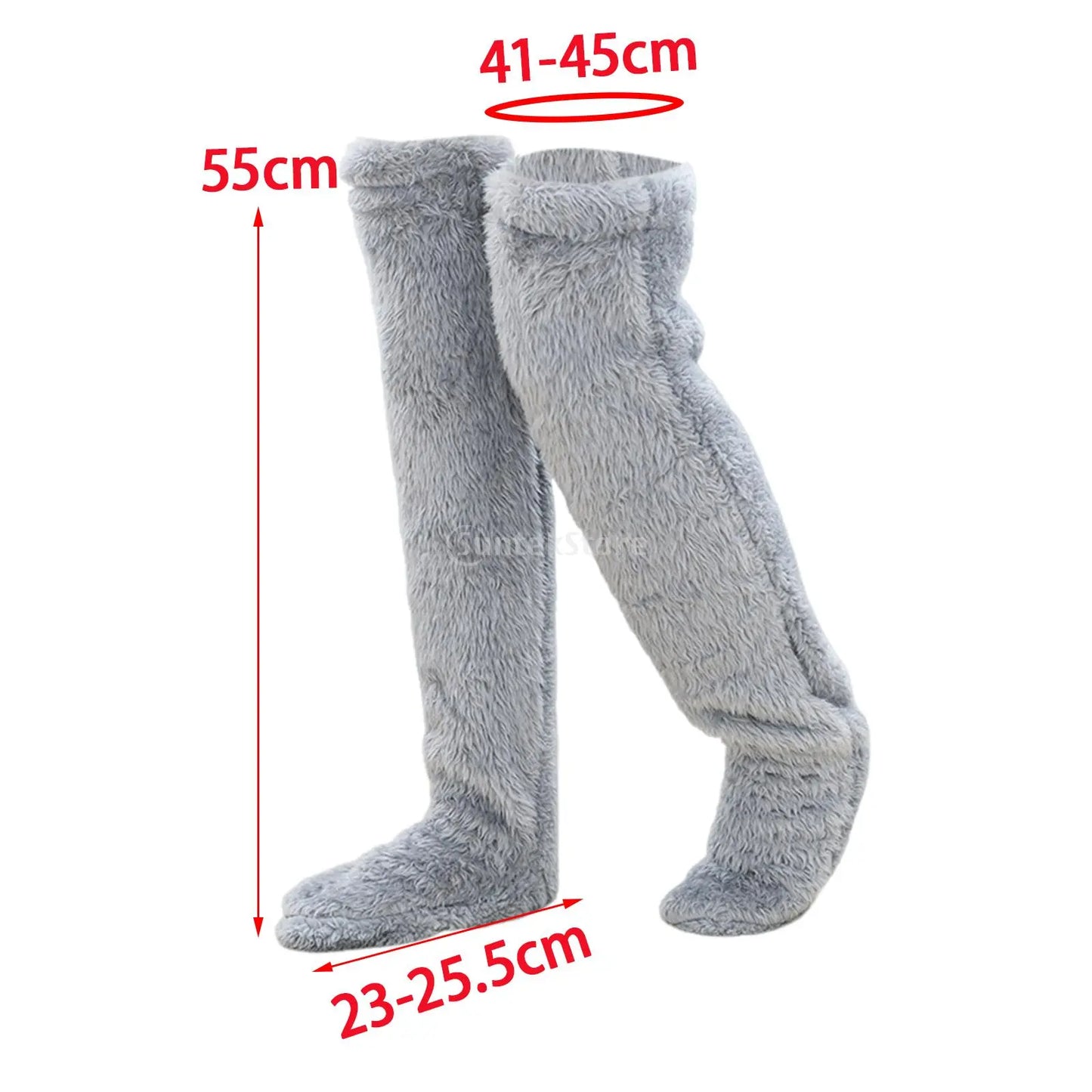 Fuzzy Legs Sock Slipper